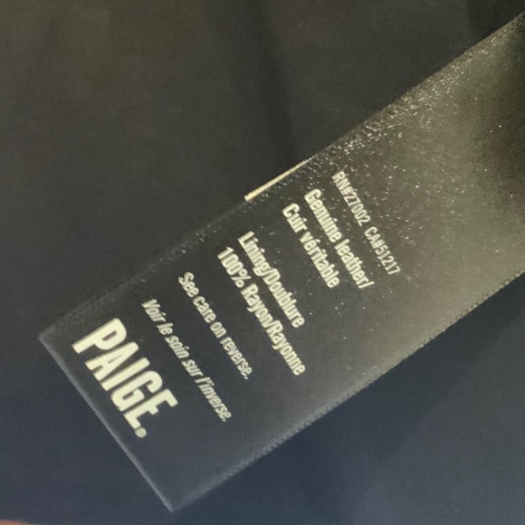 Paige Leather Jacket - Never worn with tags - Picture 7 of 7